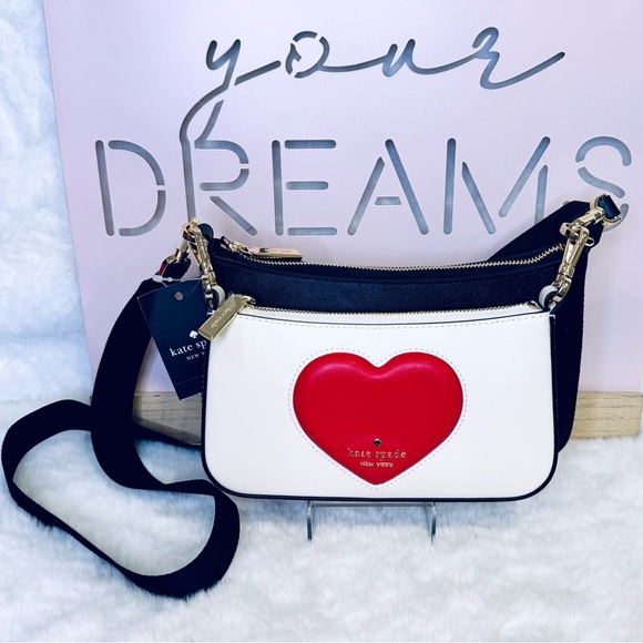 kate spade Handbags - Kate Spade Duet Puffy Heart Crossbody 2 Purses Valentine Set KK263 NWT
